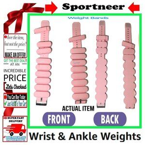 🛑 SPORTNEER Wrist & Ankle ➕🆒 WEIGHTS Adjustable Bracelet Fitness💸BUY NOW‼️